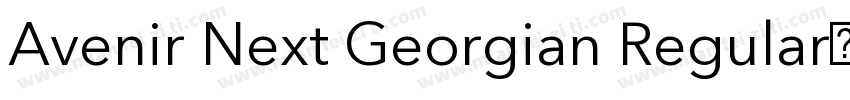 Avenir Next Georgian Regular下载字体转换